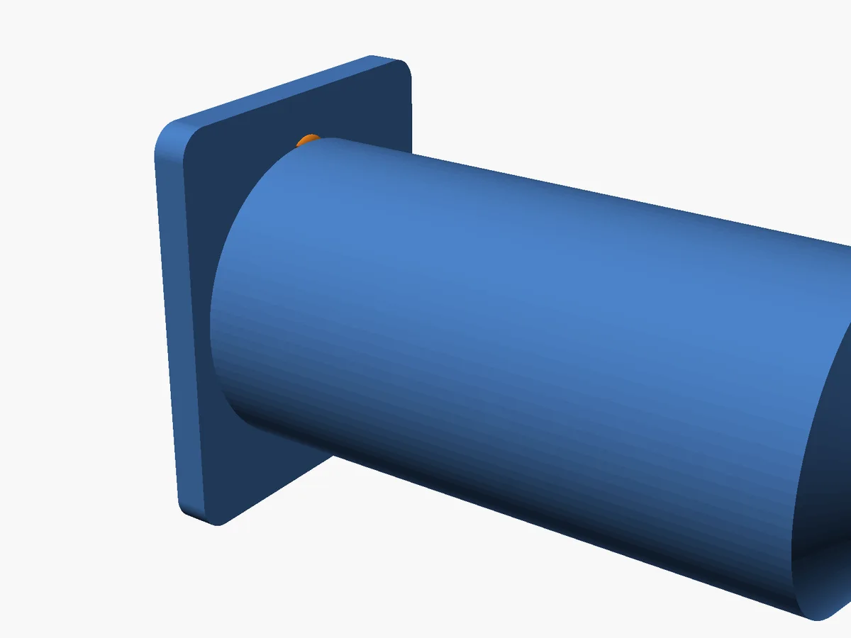 Render des Spulenhalters mit verlängertem Arm für 100 mm breite Spulen