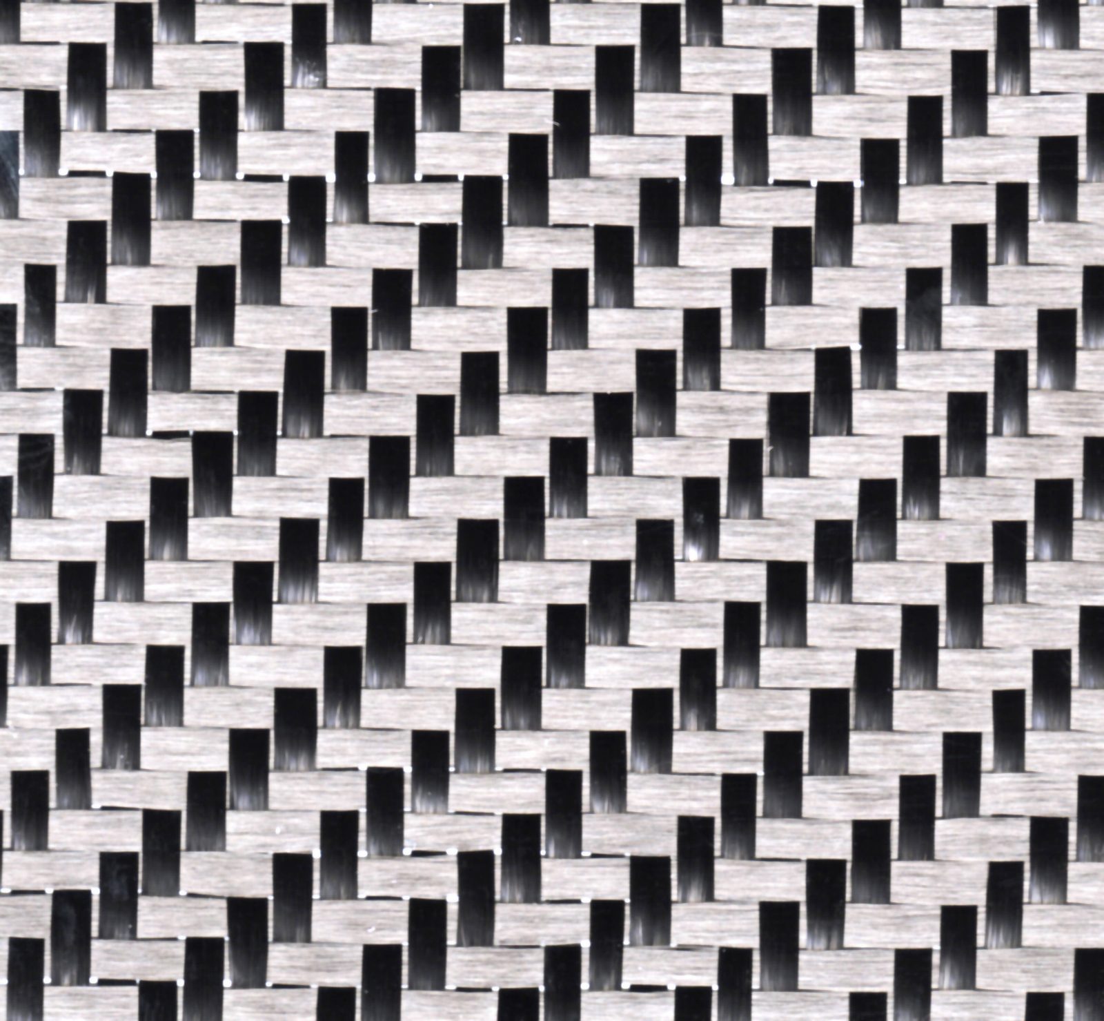 Nahaufnahme eines schwarzen Kohlefaser-Twill-Gewebes