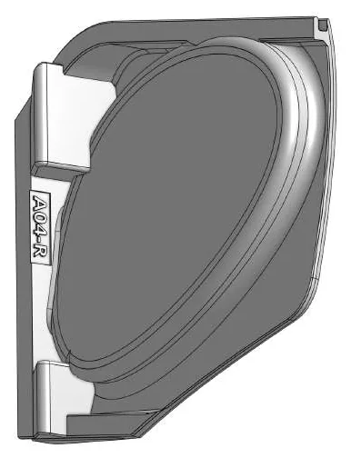 Druckteil A04-R: Head side right – Kopfseite rechts
