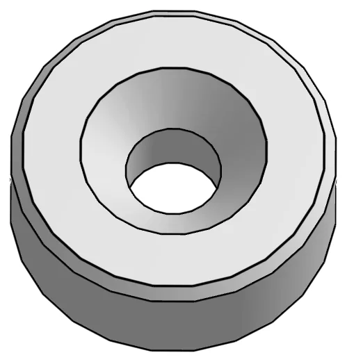 Druckteil B57: Printed washer relay, gedruckte Unterlegscheibe fürs Relais