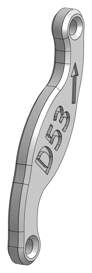 Druckteil D53: Coupling Bar Distal – obere Koppelstange