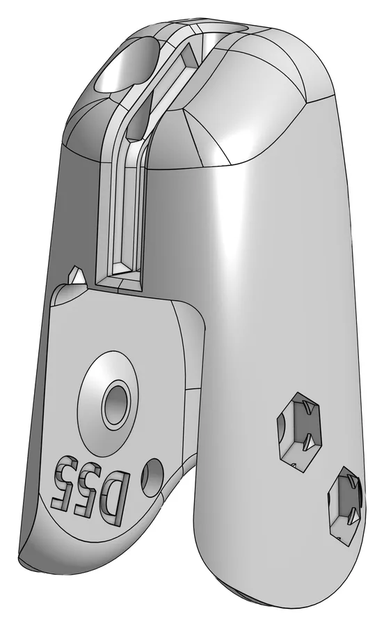 Druckteil D55: Finger tip – Fingerspitze