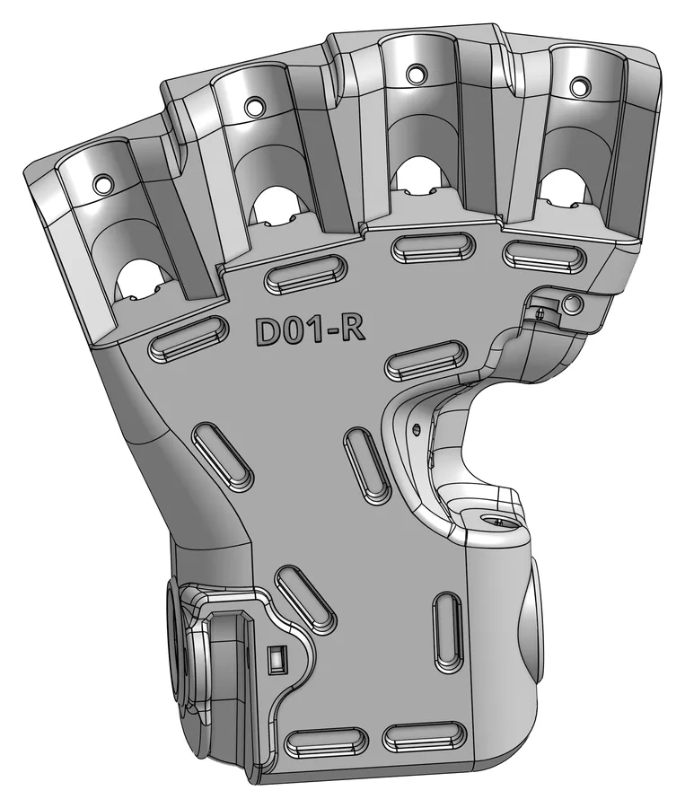 Druckteil D01-R: Palm right &ndash; Handfläche rechts