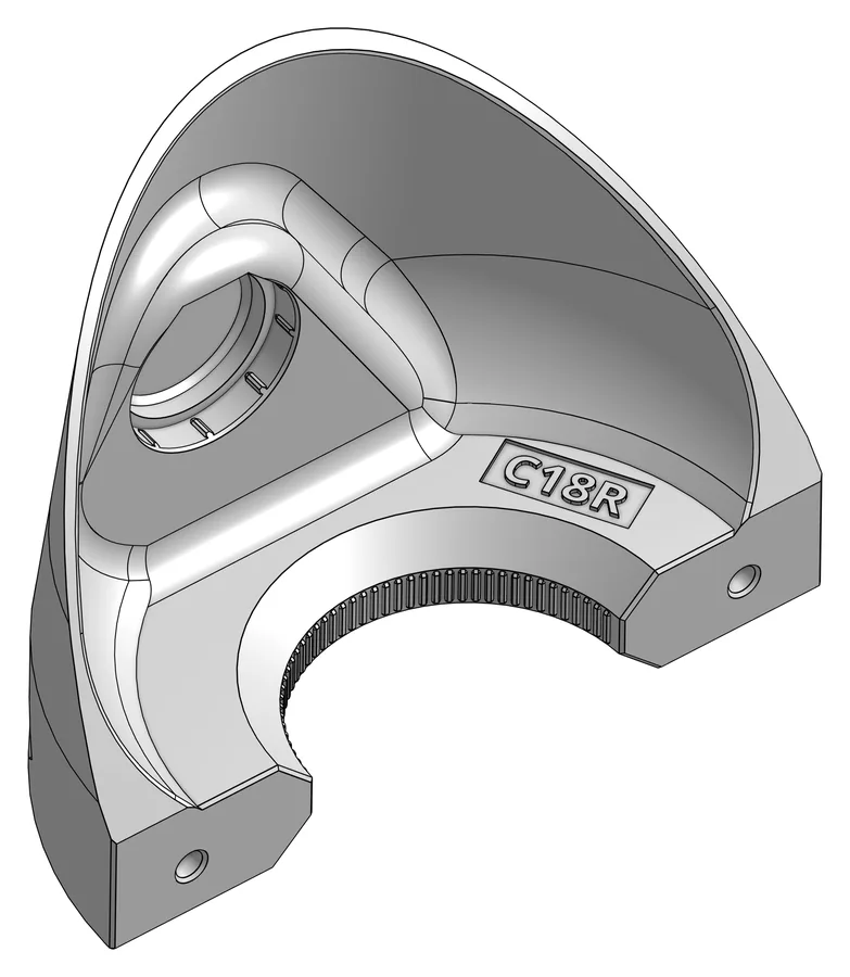 Druckteil C18R: Forearm distal lock right &ndash; Deckel