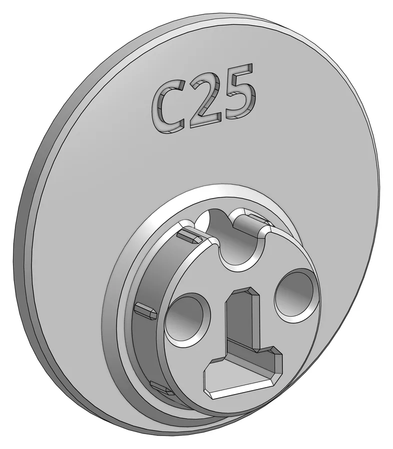 Druckteil C25: Forearm disc bottom &ndash; untere Exzenterscheibe