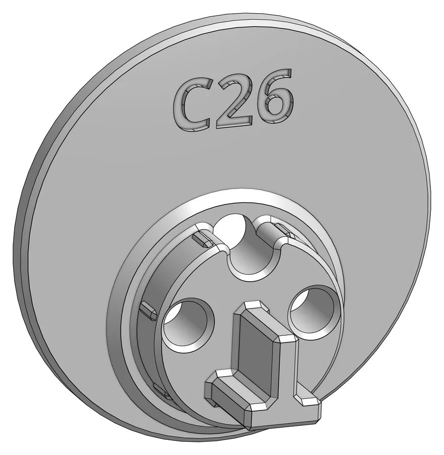 Druckteil C26: Forearm disc top &ndash; obere Exzenterscheibe