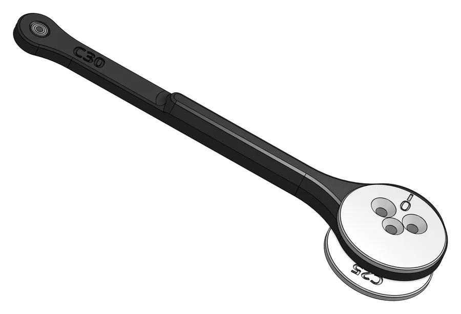 Stab C30 mit beiden Scheiben im großen Lager