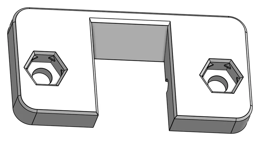 Druckteil B49: Hinge Plate – Scharnierplatte