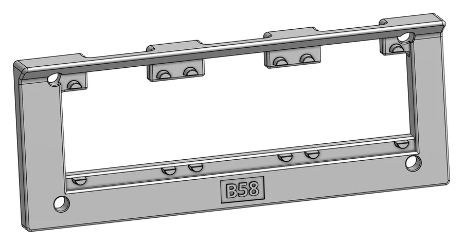 Druckteil B58: Button Scaffold – Rahmen für die Taster