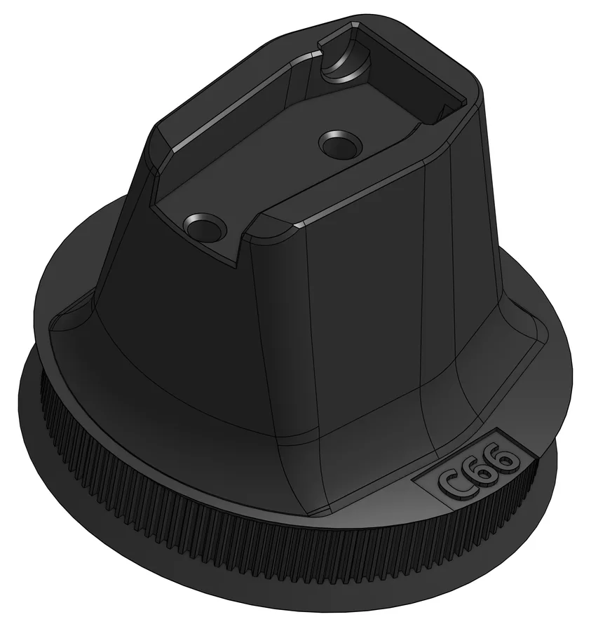 Druckteil C66: Cap Front Outer Shoulder, Frontkappe