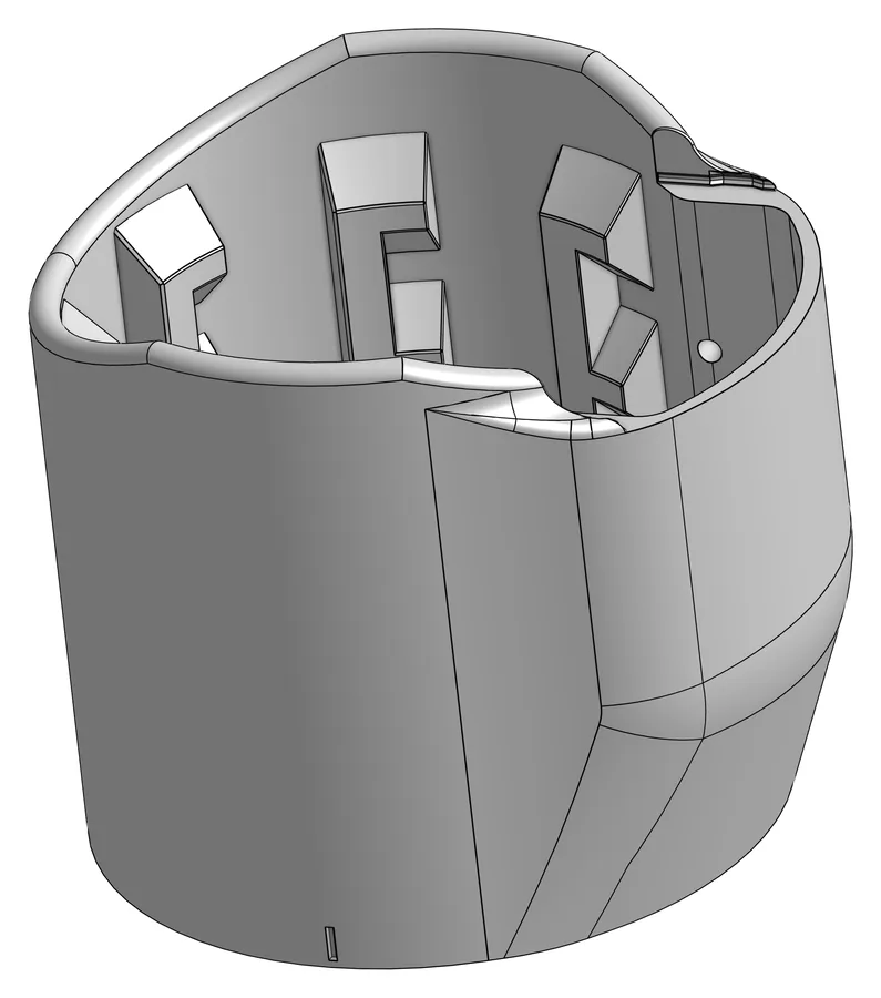 Druckteil C70: Shell Outer Shoulder, äußere Hülle