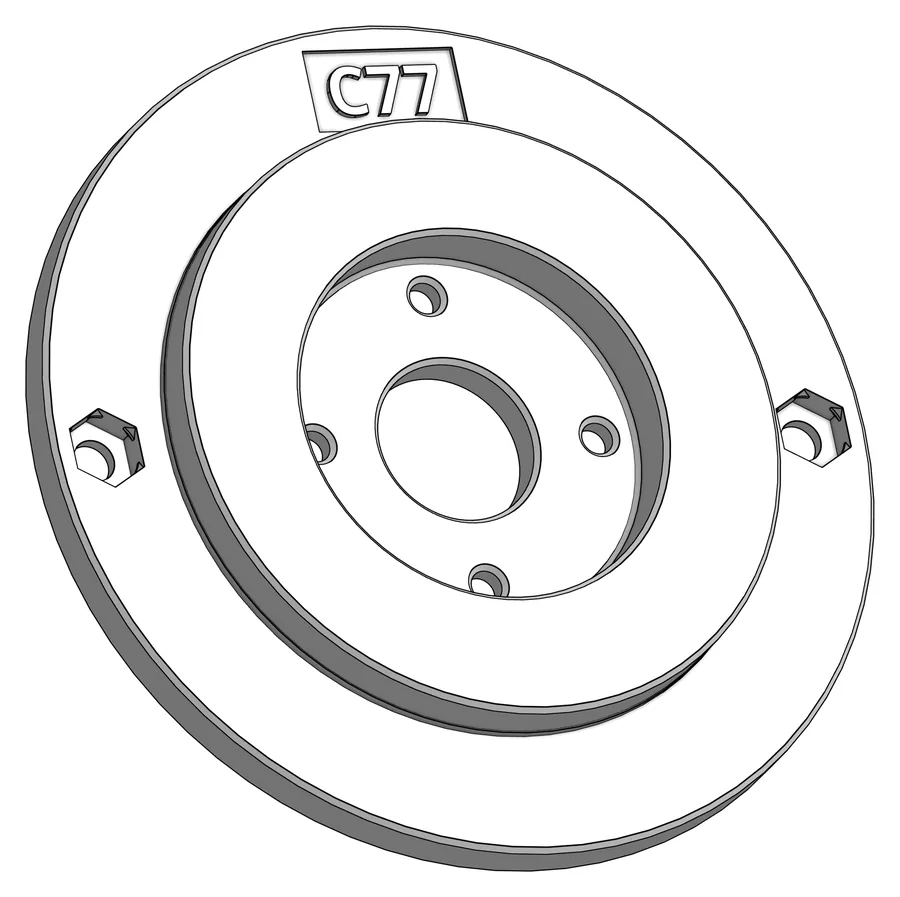 Druckteil C77: Central Rotator Motor Connector (Shoulder), Motorscheibe