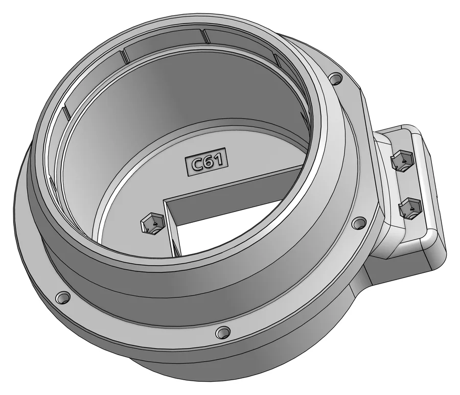 Druckteil C61: Motor Bracket Inner Shoulder, Motorhalter