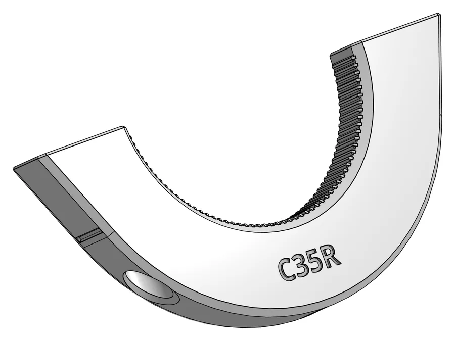 Druckteil C35R: Elbow Clamp Right, rechte Klemme