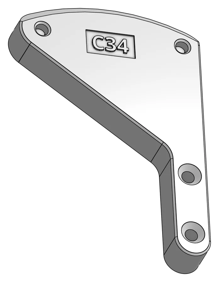 Druckteil C34: Elbow Motor Connection, Motorverbinder