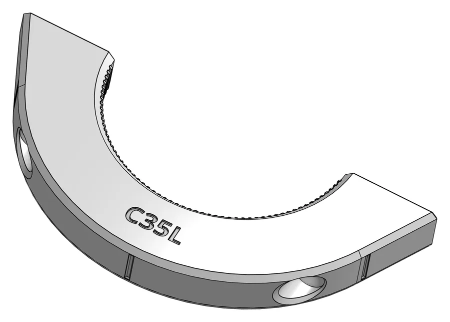 Druckteil C35L: Elbow Clamp Left, linke Klemme
